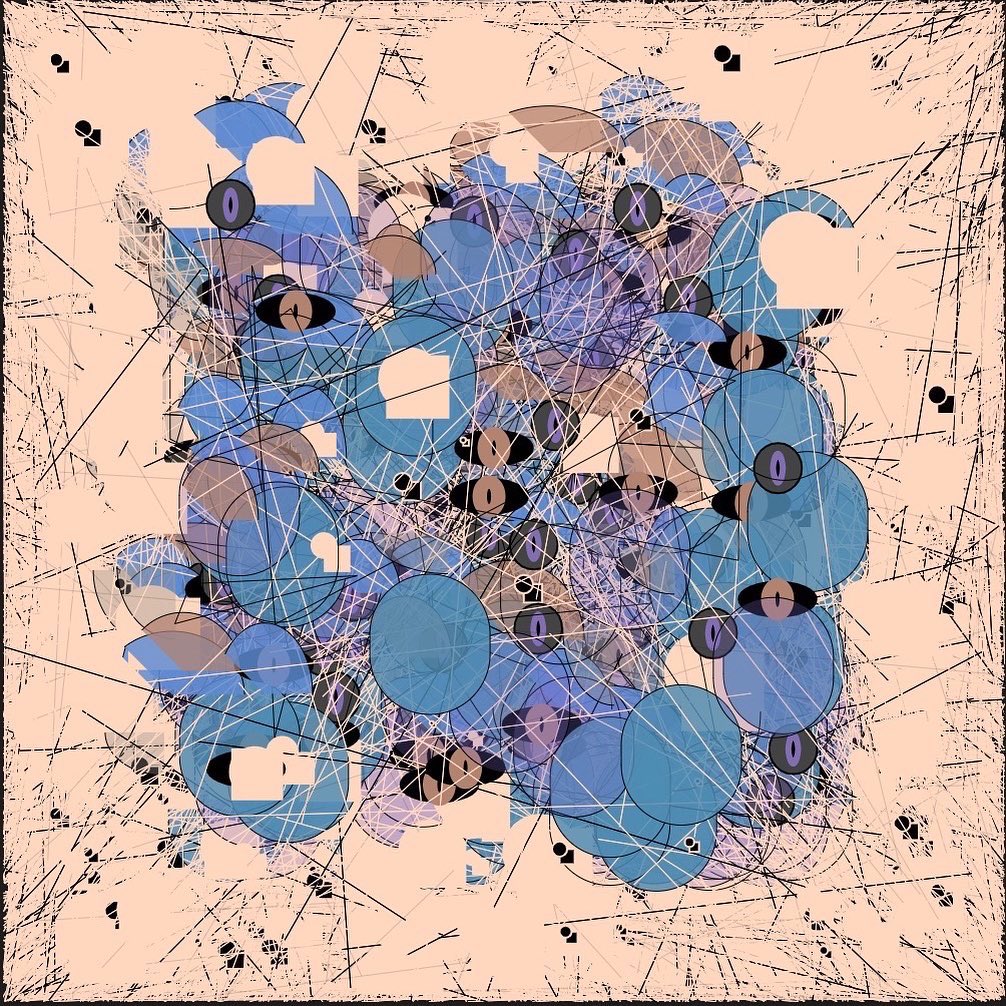 Keion211's tweet photo. “Digital Graffiti” 🎨💻
My First Generative Art Project!
Now available on OpenSea!
Link in bio!

With the use of ONLY arcs, triangles, squares, and rectangles, I created organic shapes that depicts faces, bodies, and odd characters.

(All paintings made from one code using P5.JS) https://t.co/cEvEXbo4kL