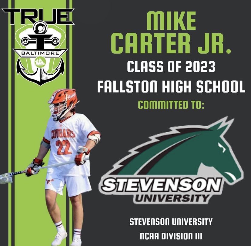 Matt Ryan (@real_mattryan) on Twitter photo Congrats to Mike Carter on committing to play lacrosse & continue his education at Stevenson University! ⠀
<a href="/baltimore_true/">True Lacrosse Baltimore</a> Congrats to Mike Carter on committing to play lacrosse & continue his education at Stevenson University! ⠀
<a href="/baltimore_true/">True Lacrosse Baltimore</a>