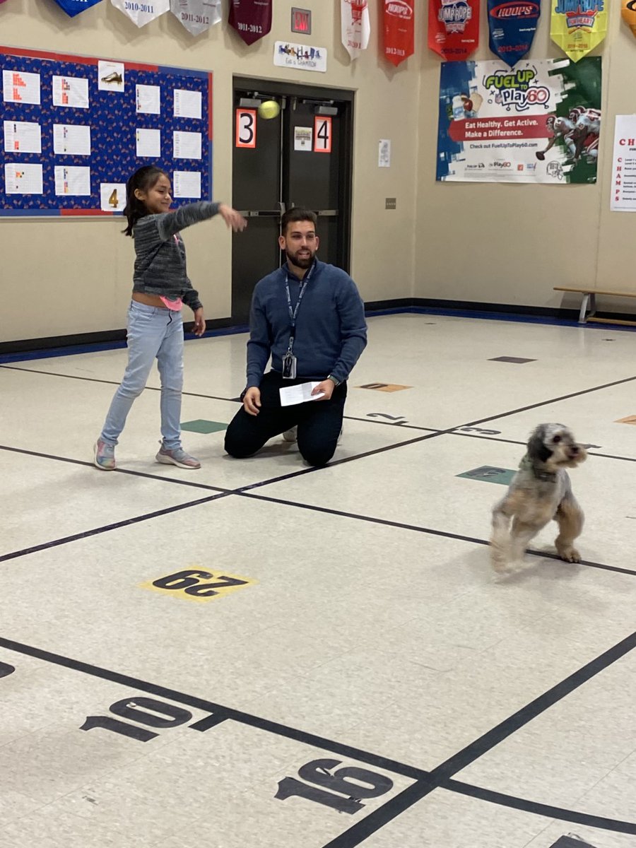 Students making OUTSTANDING growth in their reading progress monitoring get to participate in Fetch Friday with Camper! #THEliteracymagnet