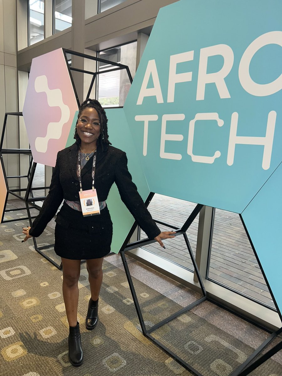 QUANNAMC's tweet image. I felt like black Oprah today chatting with @CyllaSenii . Thanks for having us #afrotech2022