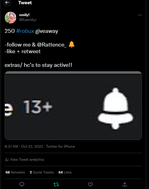 Xxemilyz's tweet photo. this scammer smh https://t.co/0H2s20OVoN
