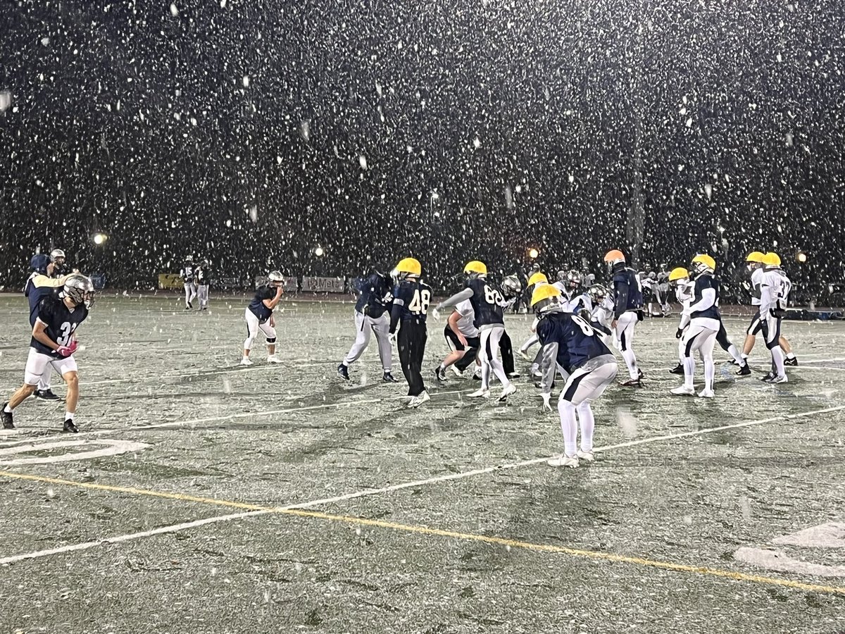 How do you know your playing in a post season game? SNOW!!!! #bowling #Starving