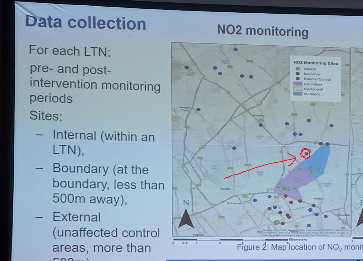 <a href="/GCHUOxford/">Global Centre on Healthcare and Urbanisation</a> @audreydenazelle <a href="/imperialcollege/">Imperial College London</a> @sustainable_urb <a href="/DannyYee/">Danny Yee</a> <a href="/cycloxoxford/">Cyclox</a> <a href="/OxLivSts/">Oxfordshire Liveable Streets</a> <a href="/CoHSATOxon/">Coalition for Healthy Streets and Active Travel</a> @Urban_Turbo This NO2 counter should not be listed as a boundary counter and used in those calculations.  It is on a quiet side street which was put into the centre of an LTN in 2020 so should not be listed as a boundary road.  It's skewing the boundary road figures.
