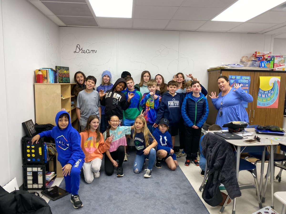 Today we wore many different hues of BLUE. We wore blue for Type 1 Diabetes Awareness Month, as one of our very own students lives with type 1 diabetes. He is a champion in our eyes and we will always be there to support him! 💙 👍🏻<a href="/OldHundredES/">Old Hundred Elementary School</a>