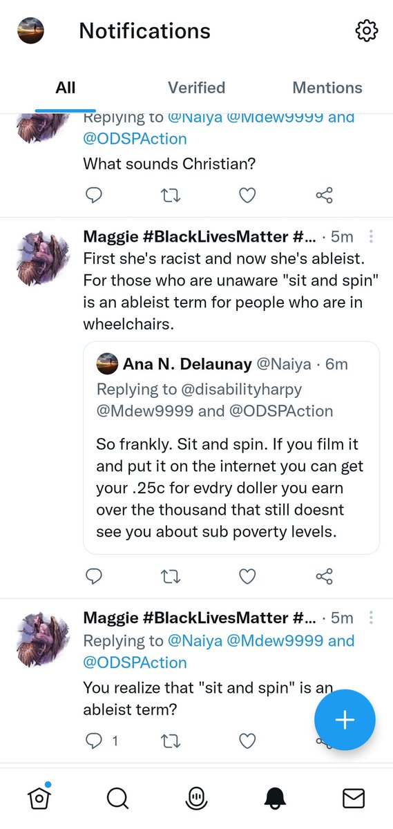Look at this absolute unit trying to say sit and spin is ableist. Wtf is wrong with people these days.