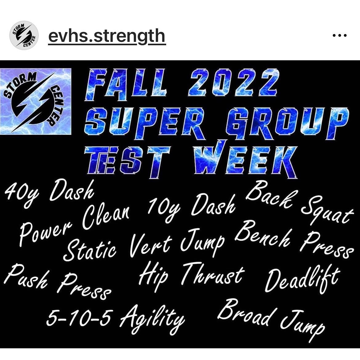EVHS_Strength's tweet photo. 💪🏽⚡️
WE WANT TO TRACK YOUR NUMBERS! 
We are starting to keep track of your test numbers to gauge improvements and needs throughout your time with us, IN and OUT of season!

Many exercises you can do on your own but others you’ll need a coach to observe! https://t.co/HdIZRM6Ljt
