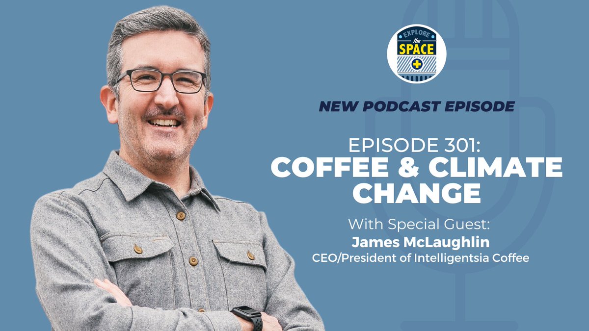 ETSshow's tweet photo. “I need to have coffee around me at all times!”

@james_mclaugh from @Intelligentsia joins Explore The Space Podcast to discuss our shared love of coffee &amp; how it’s impacted by #climatechange

Pour yourself a cup &amp; enjoy!

#MedGrind
https://t.co/BRWPcDIu13 https://t.co/7kz8QwVaFr
