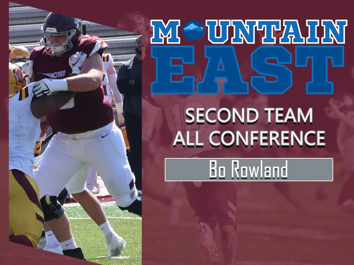 CUMountainlions (@cumountainlions) on Twitter photo Paving the way for the MEC best offense, <a href="/ConcordFootball/">Concord University Football</a>'s Bo Rowland has been tabbed to the All-MEC Second Team Paving the way for the MEC best offense, <a href="/ConcordFootball/">Concord University Football</a>'s Bo Rowland has been tabbed to the All-MEC Second Team