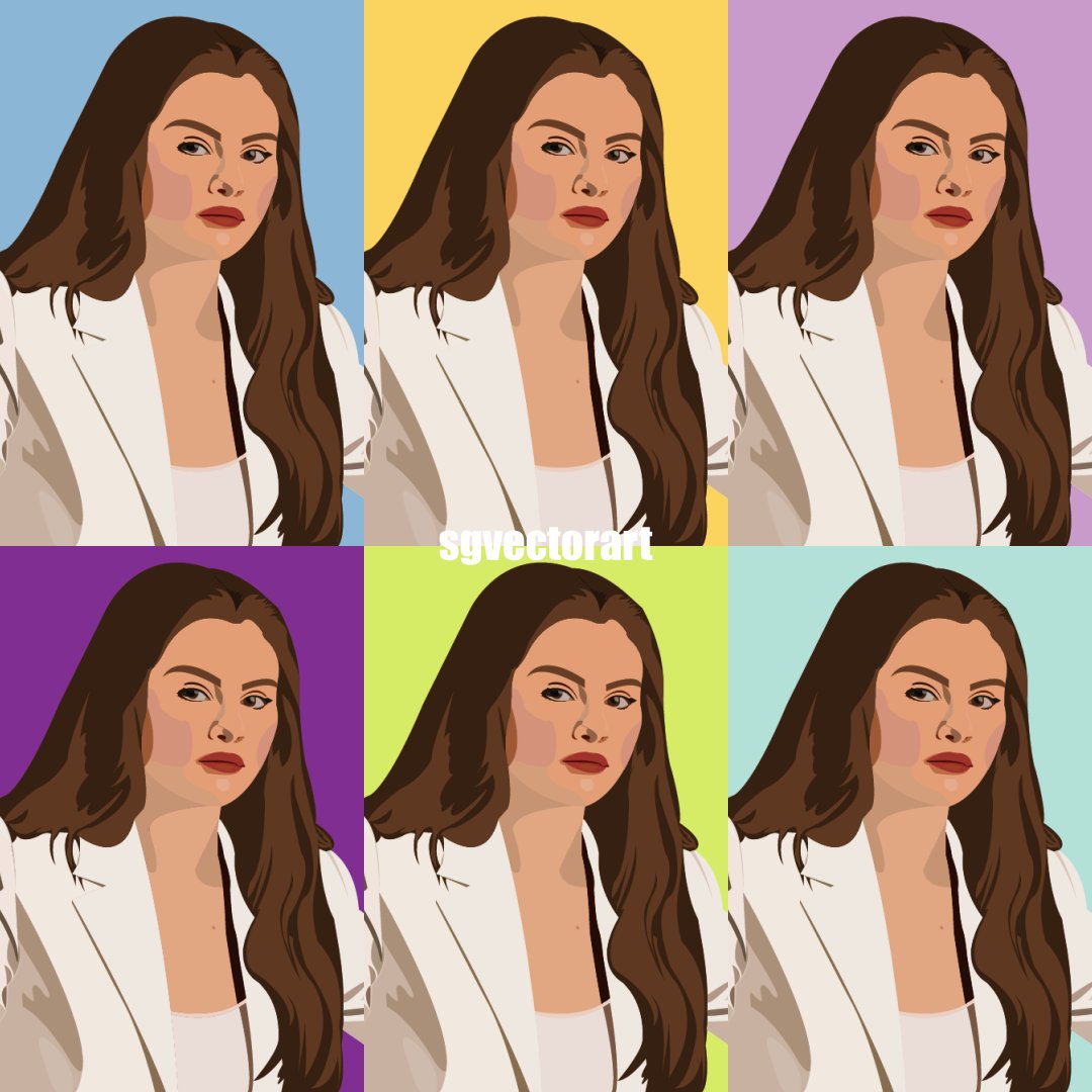 sgvectorart's tweet image. I just did this and I can’t pick a color for the background, so I put them all 😅

@SelenaFanClub 
@selenagomez