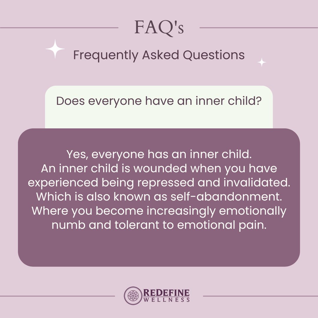 ReDefineWell's tweet photo. No one can see physical traces of your inner child, it is nonetheless real. Most psychologists agree that your inner child is part of who you are as a person.

#redefinewellness #healingjourney #healingyourinnerchild #innerchild #wellness #yoga #rdw  #redefine #heal #healing https://t.co/rqSJX7nGu6