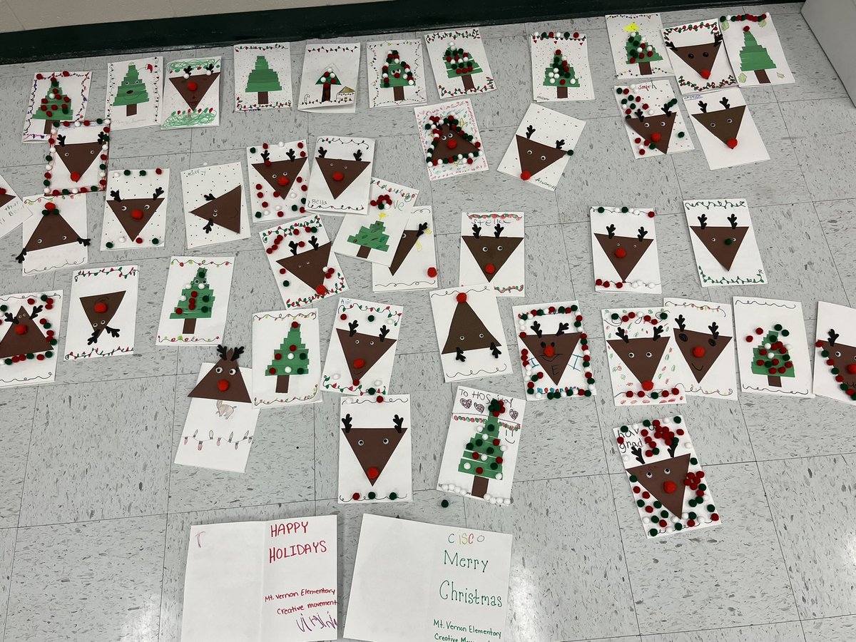 MVESGainesville's tweet photo. Our K-2nd Jr. Trojans did an amazing job on their holiday cards for children’s hospital patients during “Giving Helps Us Grow” #ExploreTime @Swill_22 @Hall_Schools ❤️💚👏#TheMostCaringPlaceOnEarth https://t.co/UUDFx5gZ0k