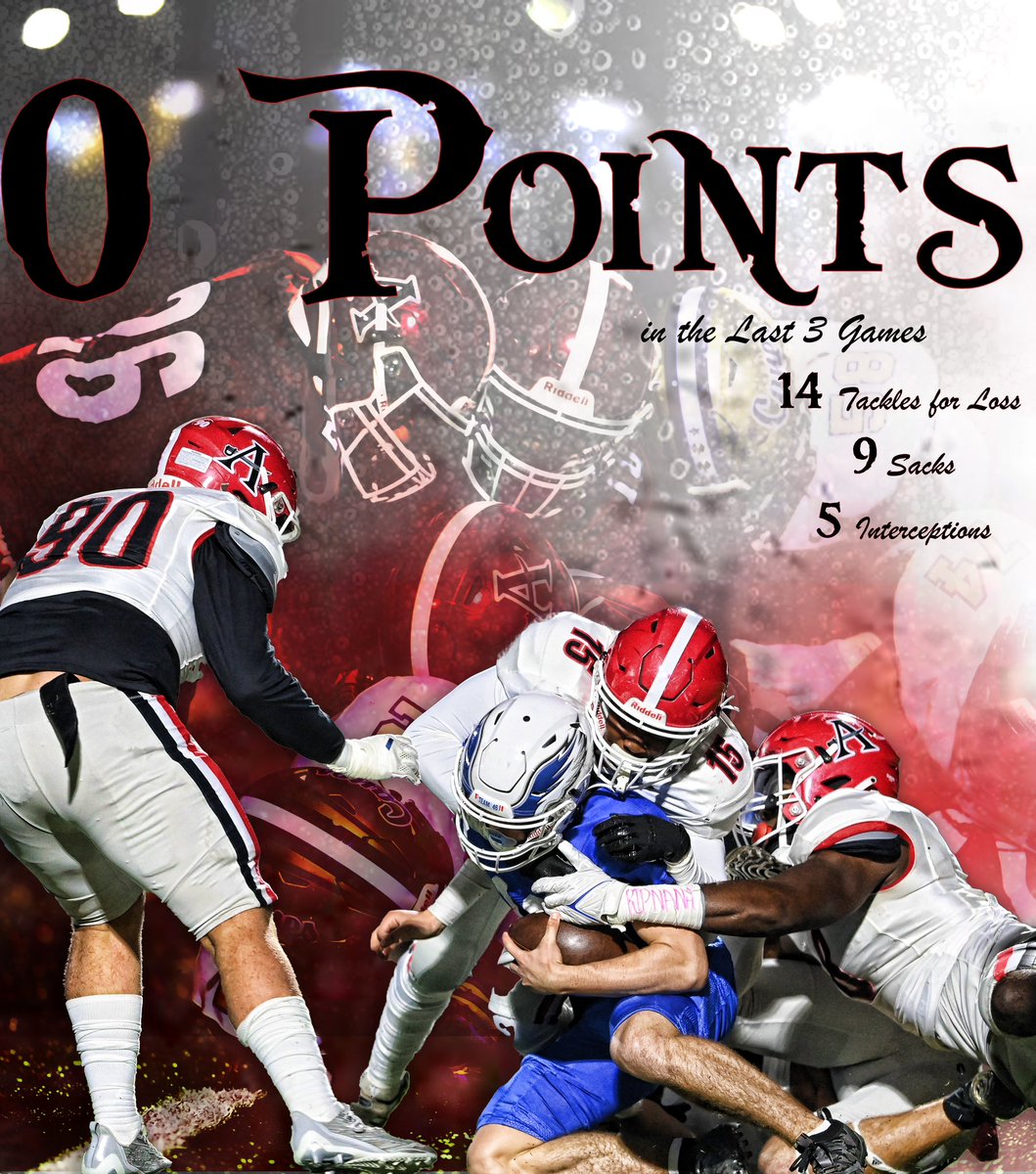 ahsbucsfootball's tweet photo. Defense has been on 🔒 the last month https://t.co/f4sfttjv5Z