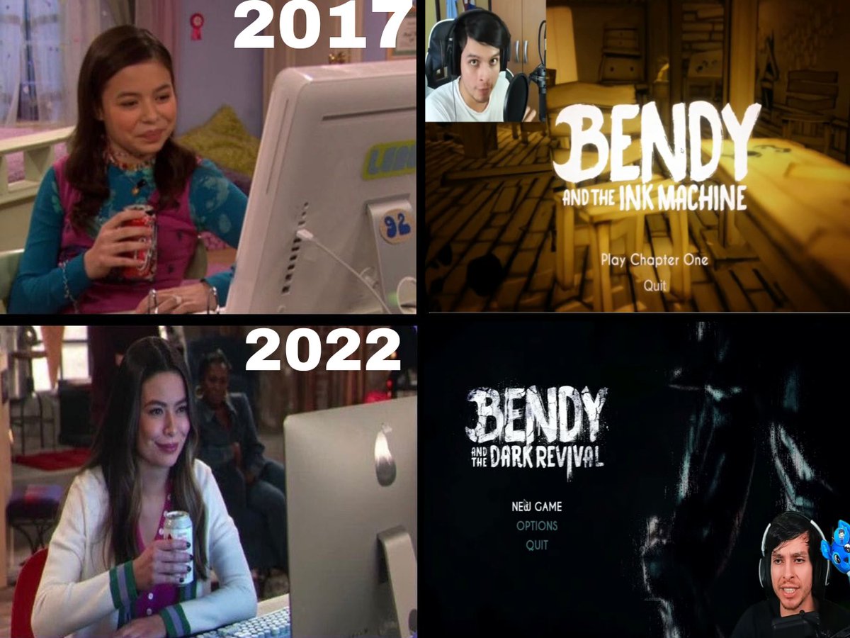 Nosotros los veteranos estamos en el mundo de la nostalgia 

#Bendy_and_the_ink_machine 
#Bendy_and_the_Dark_Revival