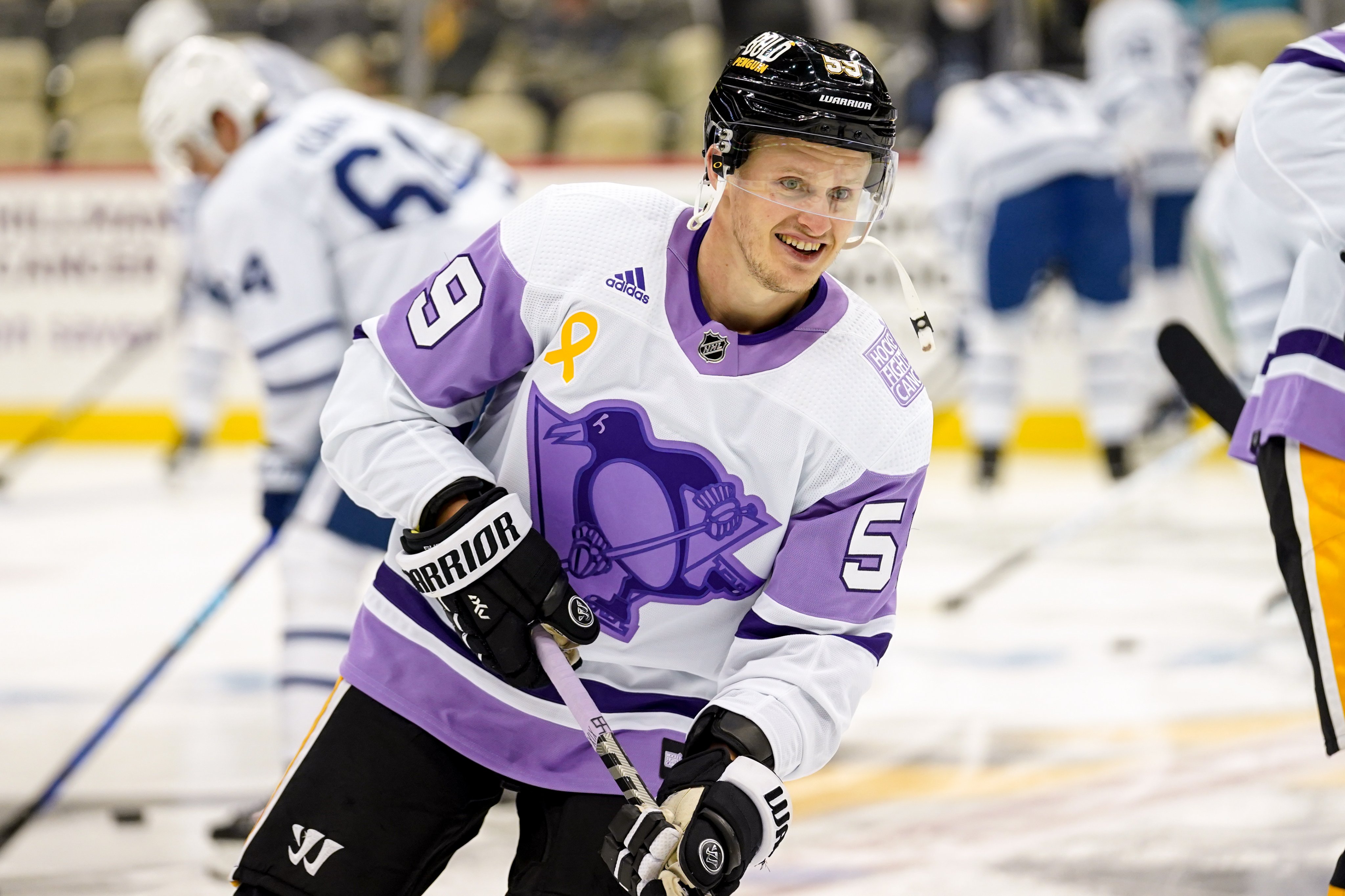 Pittsburgh Penguins Hockey Fights Cancer Jersey