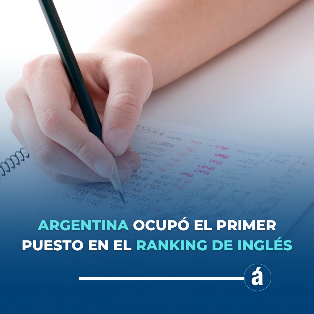 📌 ARGENTINA OCUPÓ EL PRIMER PUESTO EN EL RANKING DE INGLÉS 👉 Educatión