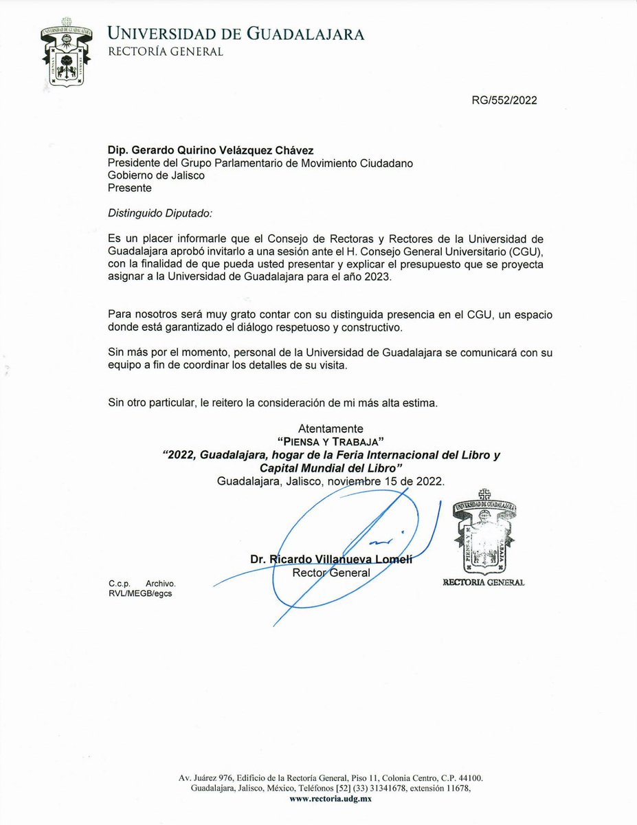rvillanueval's tweet photo. Será un gusto escuchar y ser escuchado, antes una pregunta: ¿ya es el más grande de la historia o apenas lo van a discutir y votar libremente?
El Consejo de Rectoras y Rectores aprobó invitar a los diputados a exponer el presupuesto ante el CGU.
¿Le ponemos fecha a ambas visitas? https://t.co/b3VlixdYuE
