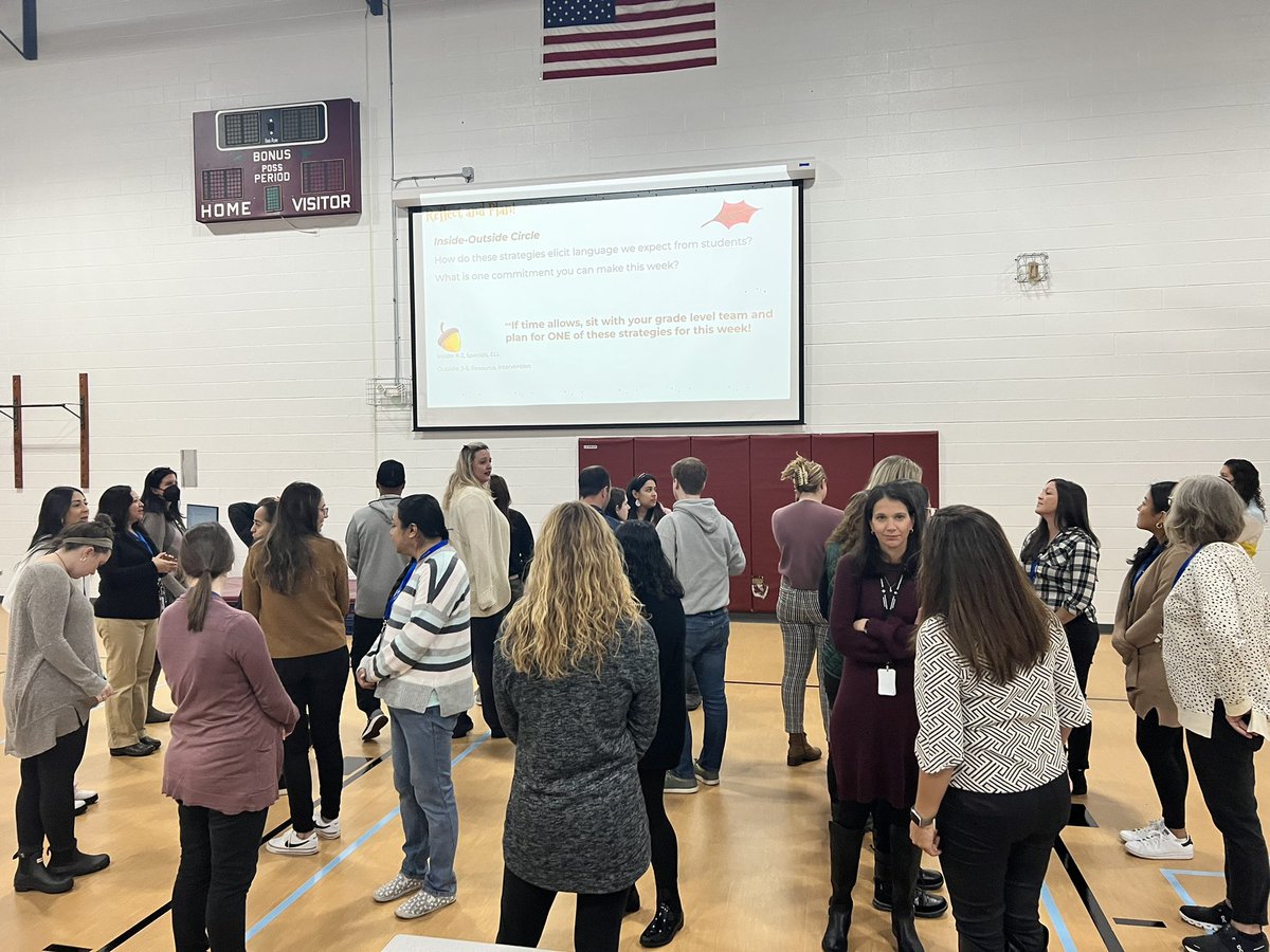 learnandteach04's tweet photo. Loved how much @ccsd21twain staff engaged, discussed & reflected this morning during our staff meeting! What a wonderful & dedicated group of #RockStarEdus Great things are happening for students! #21Learns #engagement #21LanguageServices @KaganOnline https://t.co/oJV8YrIDDC