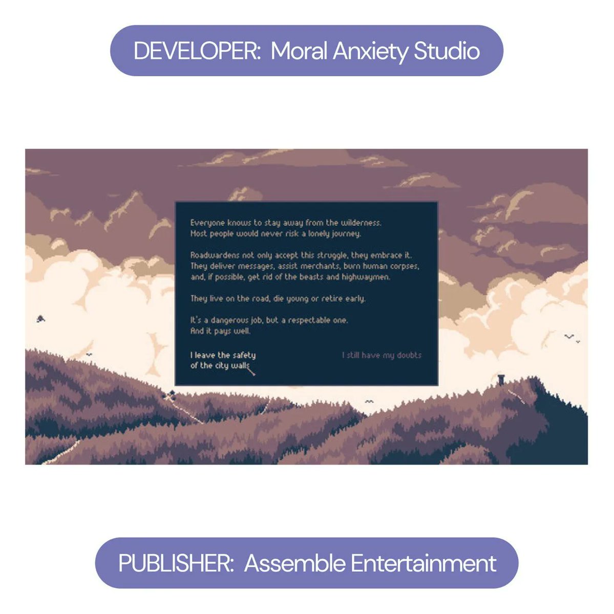 BeavGames's tweet photo. ✊ Made by Moral Anxiety Studio
🙏 Retweet this post 

Buy game - https://t.co/SAp4Kq4HwD

#indiegame #gamedev #indiegamedev #indiedev #d #gaming #unity #indiegames #game #gamedevelopment #videogames #games #gamedesign #indie #gamer #gameart #madewithunity #videogame #art https://t.co/509UUasFPG