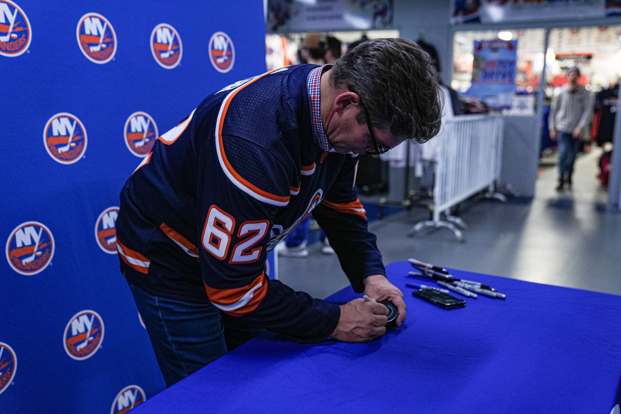 New York Islanders on X: #Isles alums Bryan Berard and Steve Webb welcomed  fans at the #Isles Lab Team Store and the Islanders Pro Shop tonight as  #IslesNation got their first look