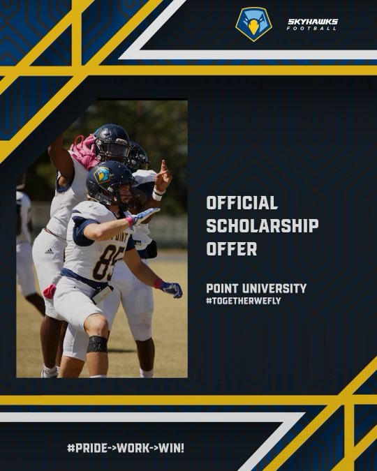 MicahT32's tweet photo. Blessed to receive my second college football ⭕️ffer from @PointFootball 
@CoachBHailey 
@akilcrease12 
@StraughnFootba1 https://t.co/sVjPxV0sPp