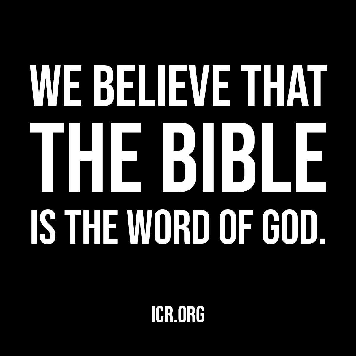 ICRscience's tweet photo. ✝️ We believe that the Bible is the Word of God.

#QuoteOfTheDay #BelieveTheBible

@randyguliuzza https://t.co/2JvB8qujKe