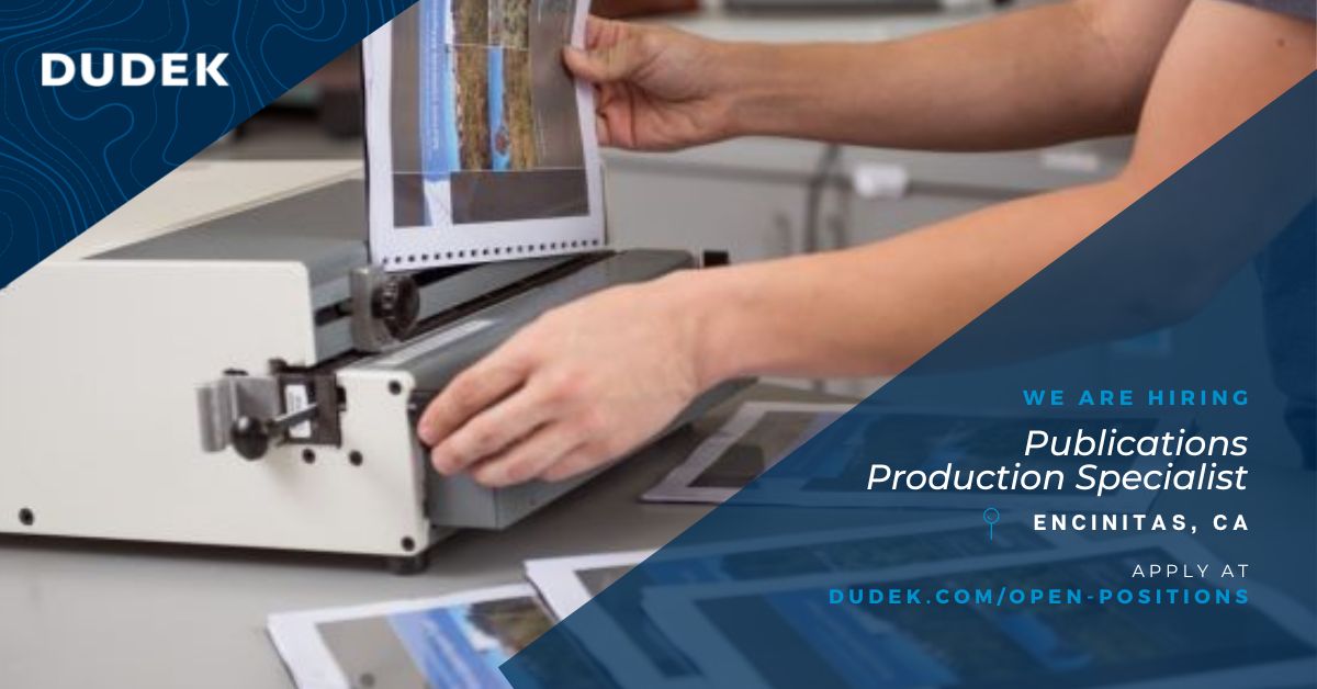 We're #hiring a Publications Production Specialist to support our team by providing printing and shipping support for technical reports, proposals, and other business documents. Learn more and apply: bit.ly/3F5nmwX