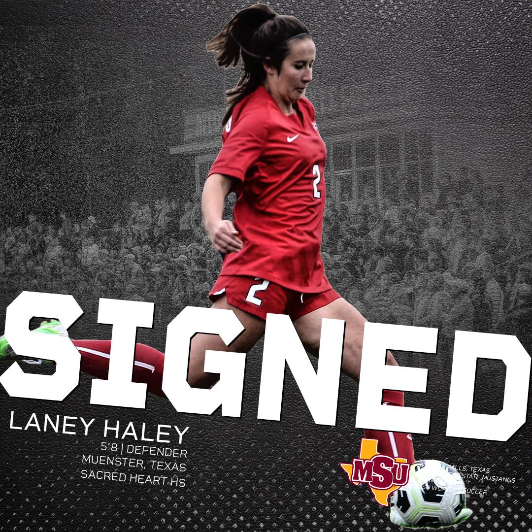 MSUMustangs's tweet photo. ⚽️ | @MSUTXWSoc welcomes Laney Haley to the #StangGang! https://t.co/yFswzNF8mL