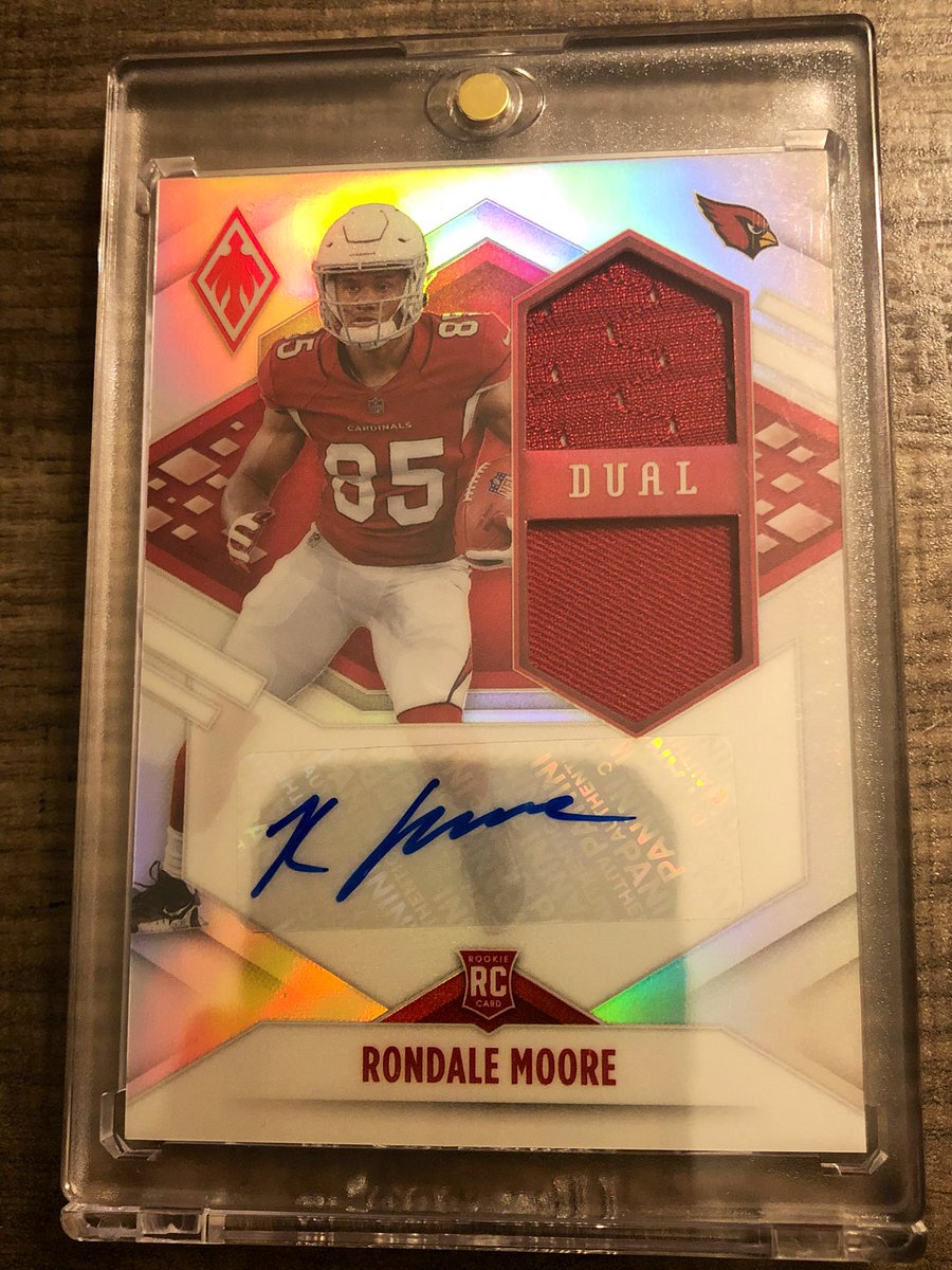 Bonezbreaks's tweet image. 2021 panini phoenix dual patch auto silver rondale moore #panini #footballcards #panininfl #paniniamerica