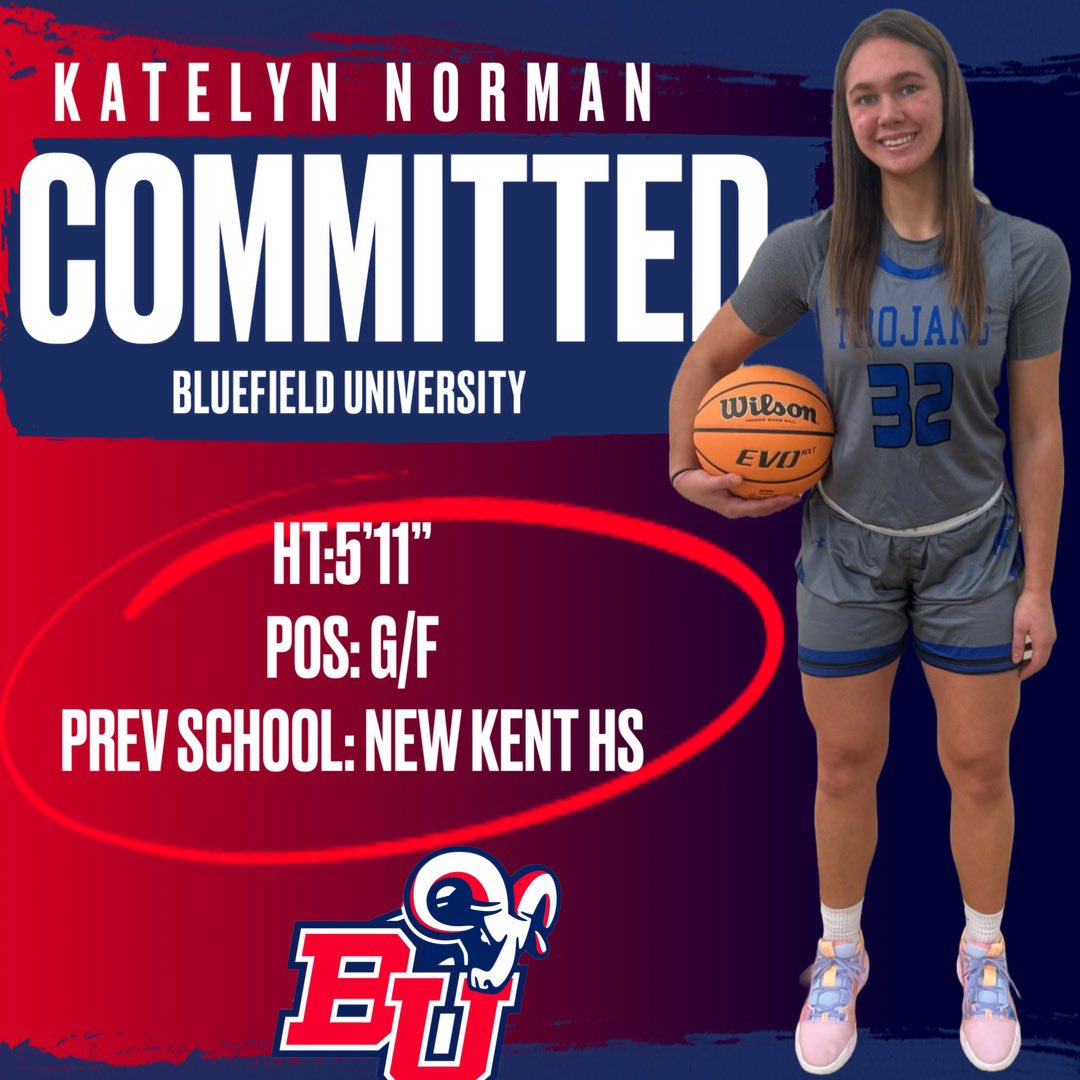 Blessed to say I’ve made my verbal commitment to <a href="/blfduniversity/">Bluefield University</a> . I want to thank all of my coaches, family, and friends for getting me to this point. Looking forward to beginning my college career with <a href="/BluefieldWbb/">Bluefield University WBB</a> !❤️💙