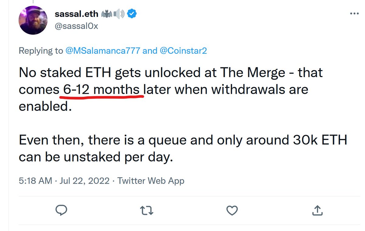 CryptoCrystal_B's tweet image. Ethereum devs, leaders &amp;amp; influencers told their followers that ETH staking withdrawals will be enabled 6 months after the merge

Then they moved the goalpost &amp;amp; it became 6-12 months

Then they said 2024

Now the ETH Foundation removes all timeframes from their website

lol