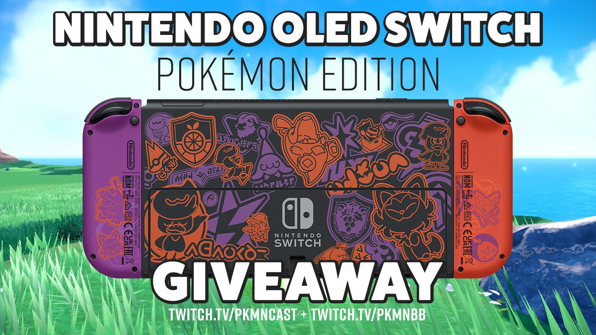 🚨 GIVEAWAY TIME 🚨 We are giving away the #PokemonScarlet & #PokemonViolet OLED Nintendo Switch! To Enter: ✅ Follow @pkmncast & @pkmnbb 🔁 RT this Tweet ❤️ Like this Tweet 📢 Comment your Starter Choice 🎟️ More ways to enter: gleam.io/upPSf/pokemon-…