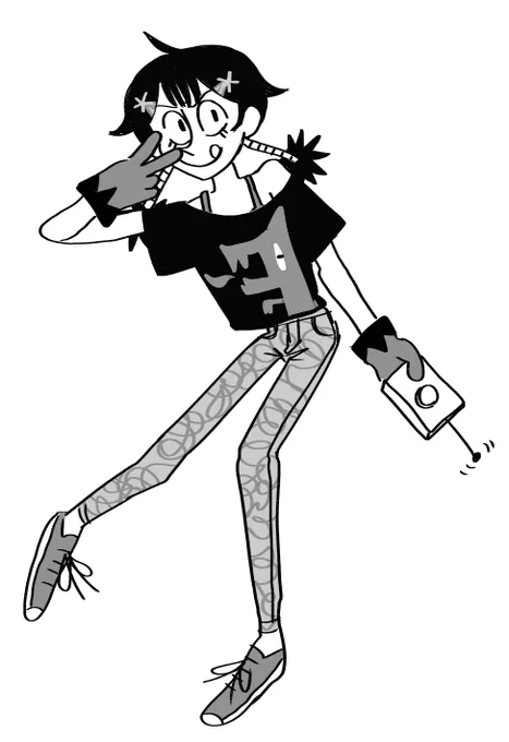 i still think suzume (the ultimate pyrotechnician) has one of my favorite character designs i ever came up with 