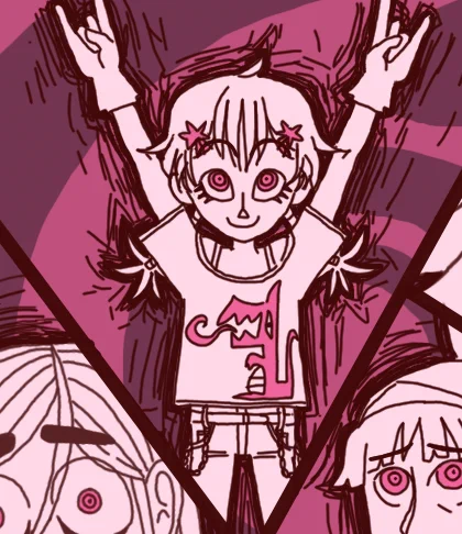 i still think suzume (the ultimate pyrotechnician) has one of my favorite character designs i ever came up with 