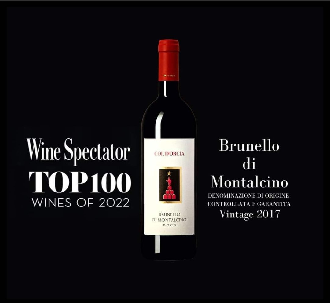 LublinWine's tweet image. Z ogromną przyjemnością informujemy, że Brunello Di Montalcino 2017 z @Coldorcia jest w Top 100 prestiżowego Magazynu @wine_spectator.

Zapraszamy do nas.
@LublinWine
#winespectator #top100 #coldorcia #brunellodimontalcino #citywinelublin #krótka3 #sklepzwinem #winelovers #style