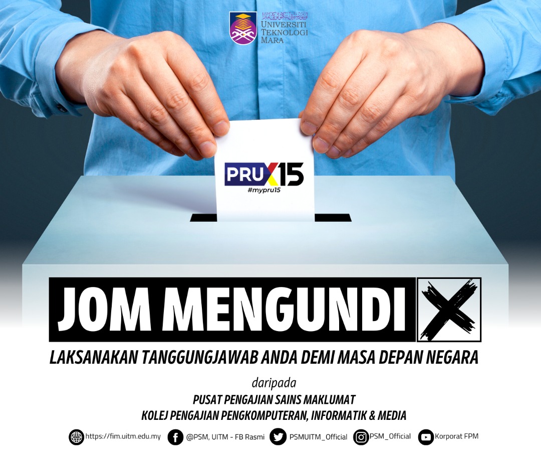 FIMPP_Official's tweet photo. Marilahh mari..mari mengundi, tunaikan kewajipan pada negara.. Nyanyi ke tu? 

Min harap segala urusan keluar mengundi dipermudahkan. Nanti tunjuk bukti jari ok!

#KPPIMUiTM
#PPSMUiTM
#uitmdihatiku
#kitaUiTM 
#pengajiansainsmaklumat
#schoolofinformationscience https://t.co/WLC97Pct27