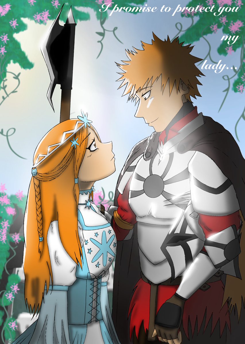 Sarahma67226533's tweet photo. #ichime #ichigo #ORIHIME
Just a medieval twist on Ichigo rescuing Orihime from hueco Mundo. This arc is was what solidified these two were meant to be. https://t.co/86n8R5fUAw