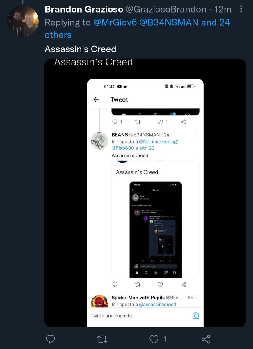ligmaboi552's tweet photo. @GraziosoBrandon @MrGiov6 @B34NSMAN @NoLimitGaming1 @Pleb680 @NOTDC5 @FarshadGrayson1 @Arif__is @Miiikeee12 @caio_omena @Iegoat23 @BrianKost6 @BetterCaIISaull @sonofakula @nvgntx @sojer78 @kuba_c14 @Keil117 @Razark_ @MatthewStudios4 @Eivor_11 @smoky__bacon101 @OmarSki_ @ClarityEra1 @NoviceDannyel @Bobohobo6 @assassinscreed Assassin's Creed https://t.co/w1EcV8OX8F