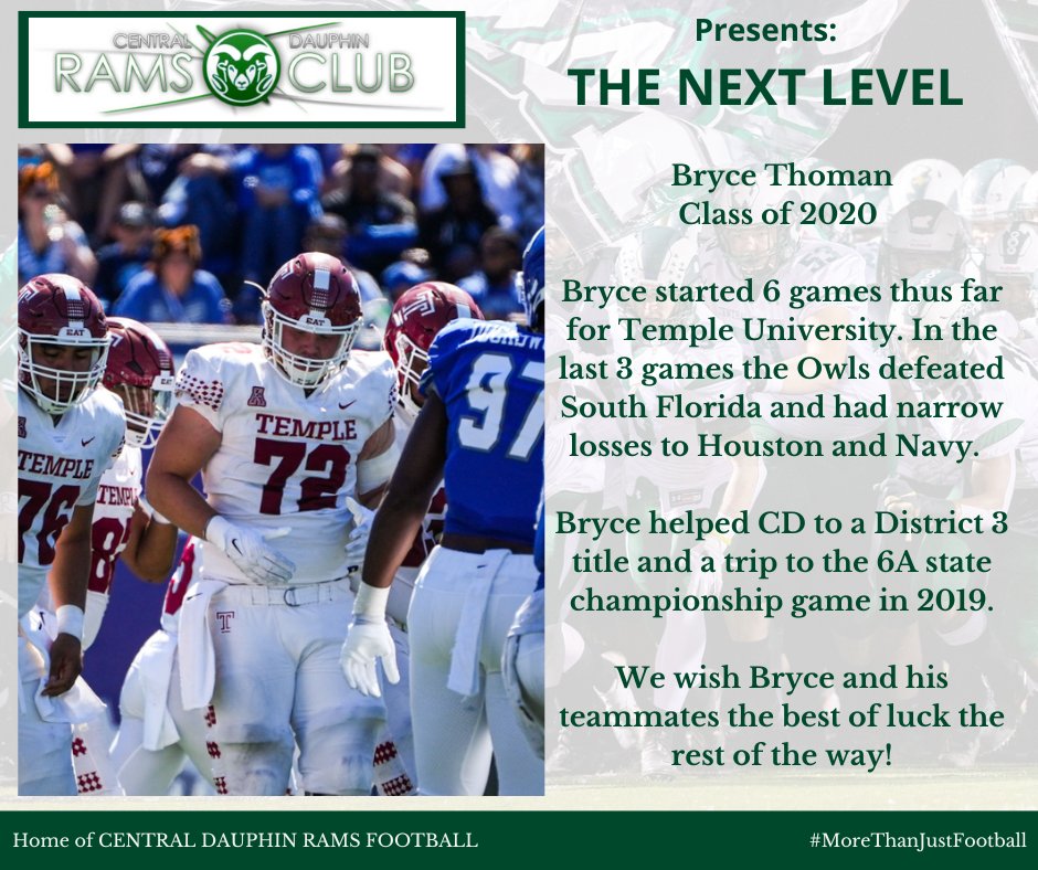 CDRamsFootball's tweet photo. GDay Ram Fans. Here we go!  Welcome, to the Next Level. Today, let's talk about Bryce Thoman, Class or 2020.
#MoreThanJustFootball #8Strong #PlayOnSaturd https://t.co/6aAvv76zRa