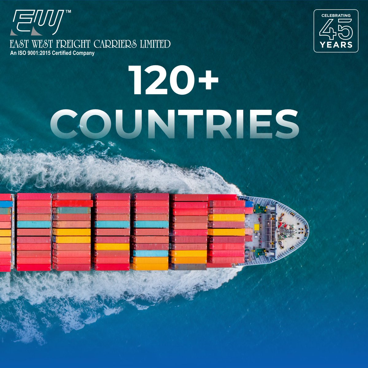 ewfclmumbai's tweet photo. The term "worldwide" is a serious accolade that #EWFCL has taken under its wing.
Our #oceanfreight #services and connections in over 120 countries are a testimony to that.
Reach out to us now!! https://t.co/AUXY8EVBez