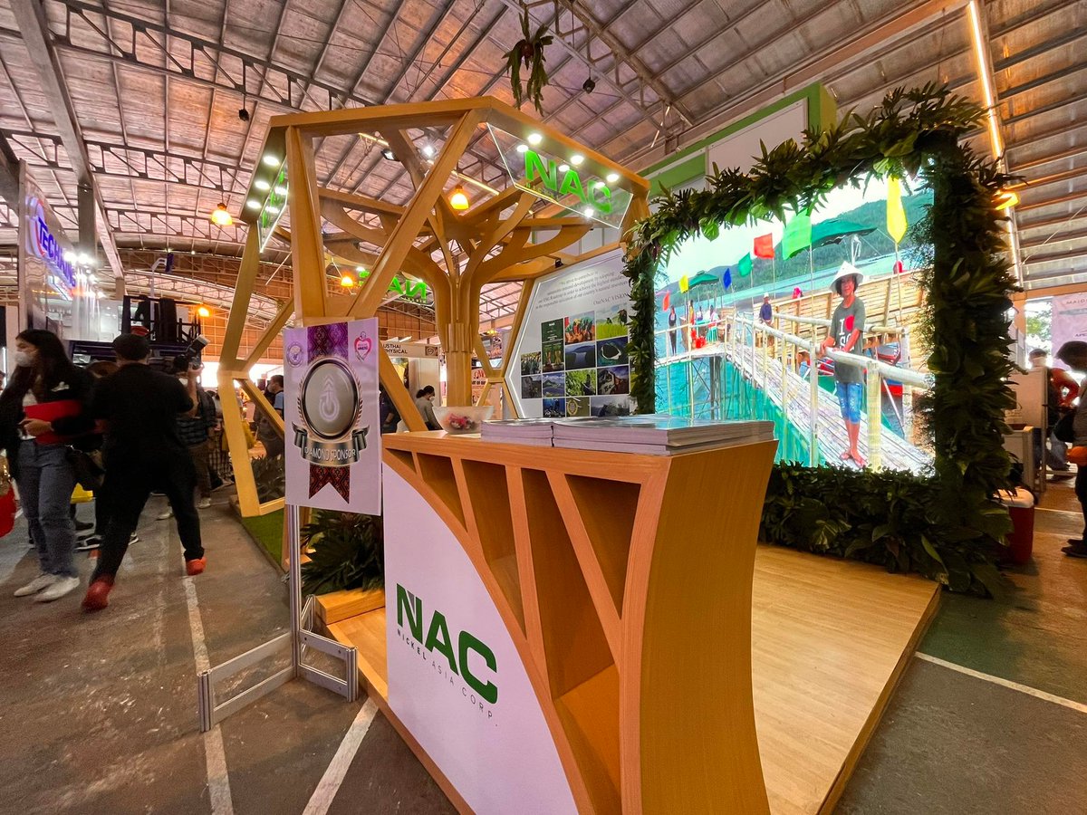 Nickel_Asia's tweet photo. It's finally #PMSEA2022 week! Come visit our sustainability booth at Cap John Hay and meet the people behind our operations. #OneNAC 👷‍♂️👷‍♀️ https://t.co/Idk7gc12Ob