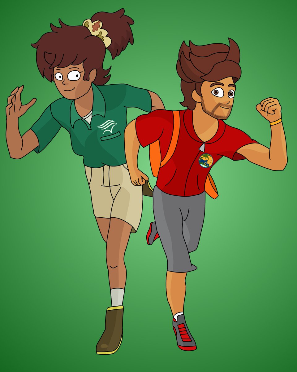 AgentFoxwood's tweet photo. My take on a badass dynamic duo. #AnneBoonchuy #amphibia #disneytva #DiegoMarquez #godiegogo #nickelodeon #crossover #fanart #animalrescue #herpetologist #froglady https://t.co/xEzbaqfhZx