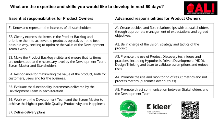 #ALI2022 
Today in Agile-Lean International day 1
I will facilitate a Career Path Discussion session for Product Owners #productmanagement  with <a href="/rcolusso/">Ricardo Colusso</a> 
<a href="/AgileLeanIrl/">ALI Labs</a> <a href="/AgileLeanIntCon/">Agile-Lean International Conference</a> <a href="/AgileWomen/">AGILE WOMEN</a> <a href="/kleer_la/">Kleer | Agile Coaching, Consulting & Training</a>