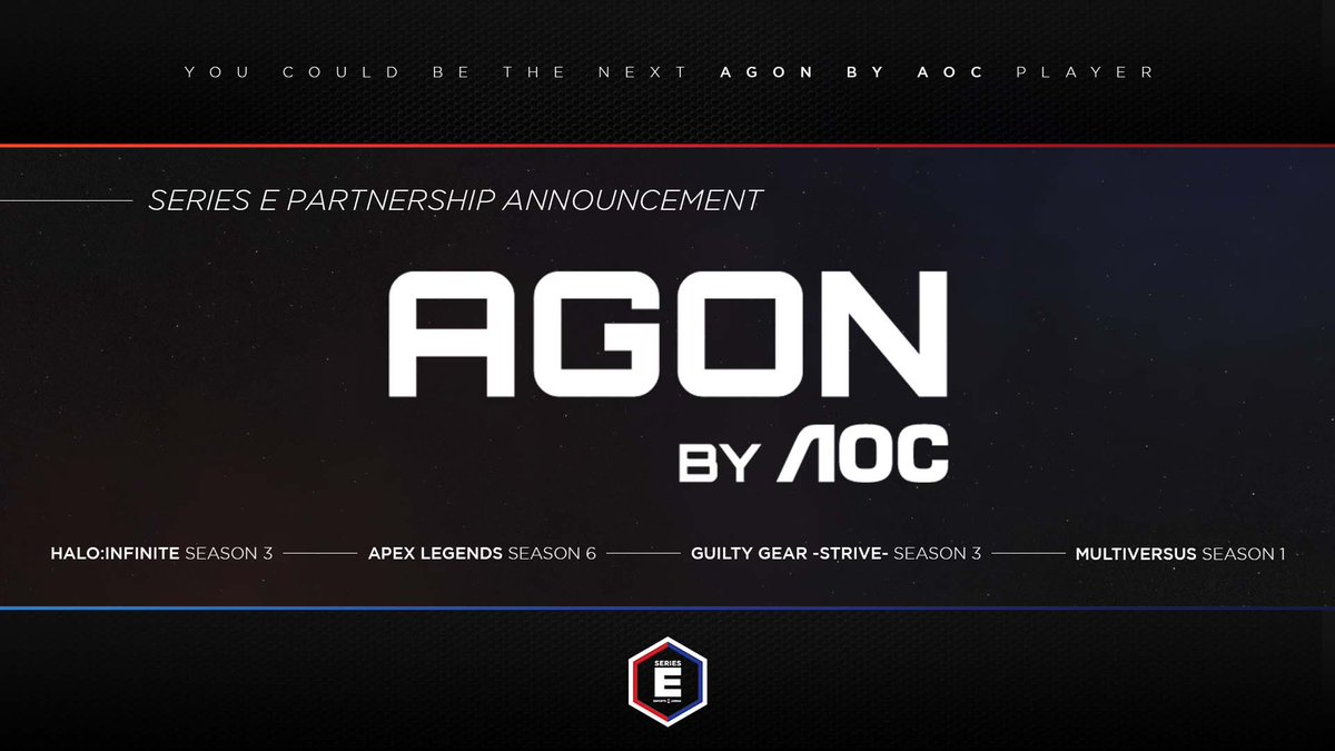 EsportsArena's tweet photo. 🚨SPONSOR ANNOUNCEMENT🚨
Please officially welcome @AGONbyAOC to the entire Series E roster next season!
Are you ready to be #TeamAGON? https://t.co/WHC5LSjtRQ