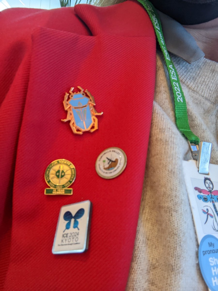 JenniferAHenke's tweet photo. #EntoFashion today. #EntoSocks and lapel pins at #EntSoc22 #JAM2022 @MaryCapaldi @EntsocAmerica @CV_mosquito @ice2024kyoto_jp https://t.co/eJv20idkbW