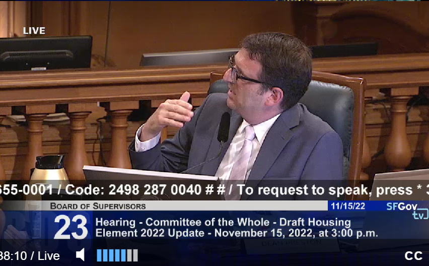 REPCOALITIONSF's tweet photo. "We are on a path, if we don't do something dramatic, to just fail again."
Asks Planning if achieving its affordable housing numbers in the Housing Element can be made a mandate. -Sup Dean Preston
#AffordableFirst
#DevelopmentWithoutDisplacement https://t.co/D5GdE0mZVJ