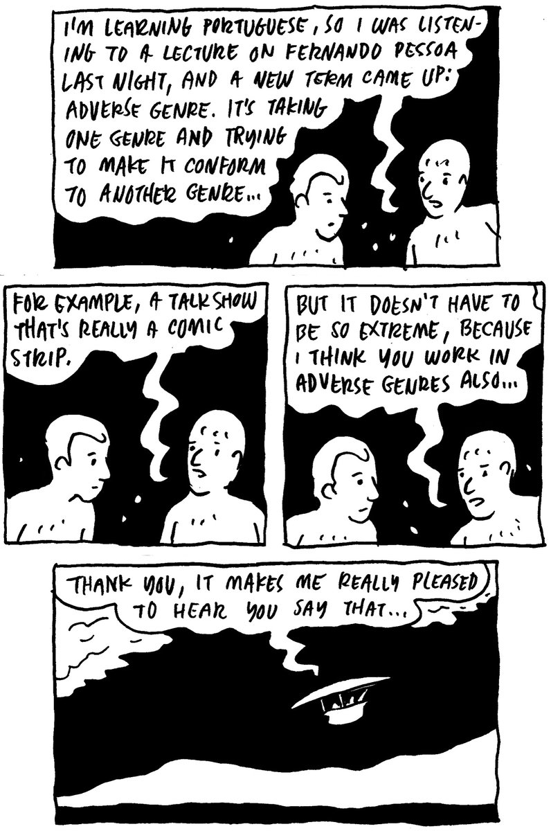 ghostcartoonist's tweet photo. Tonight I take my clothes off with @loveandradio director Nicholas van der Kolk @nickvdk!!! https://t.co/5QUrFYBB4q