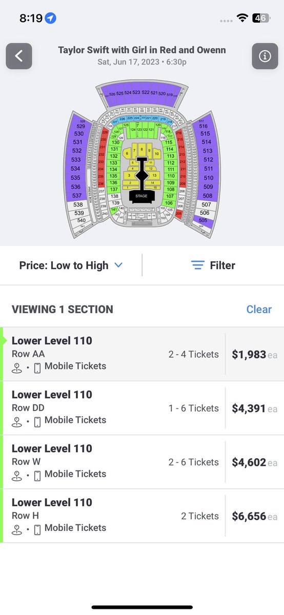 abbeyseeholzer's tweet photo. I really think @Ticketmaster needs to refund everyone their money and try this thing again because I waited in line for 5 HOURS because I actually want to see Taylor swift and people be getting tickets to just resell them for thousands of dollars! It is absurd! https://t.co/7r3k3m8TaX
