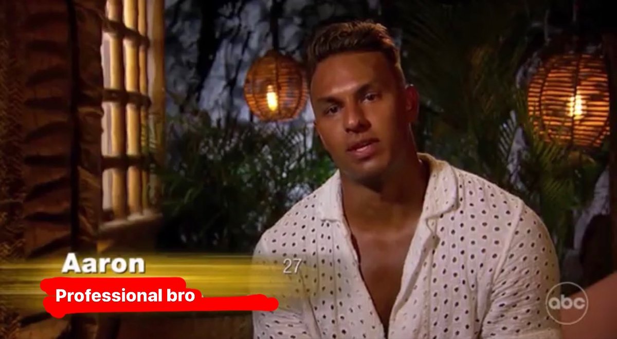 ChicksInTheOff's tweet photo. “He just wants to have a beer &amp; fall in love with a beautiful girl” -Aaron #BachelorInParadise https://t.co/9oZ5Mqoz05
