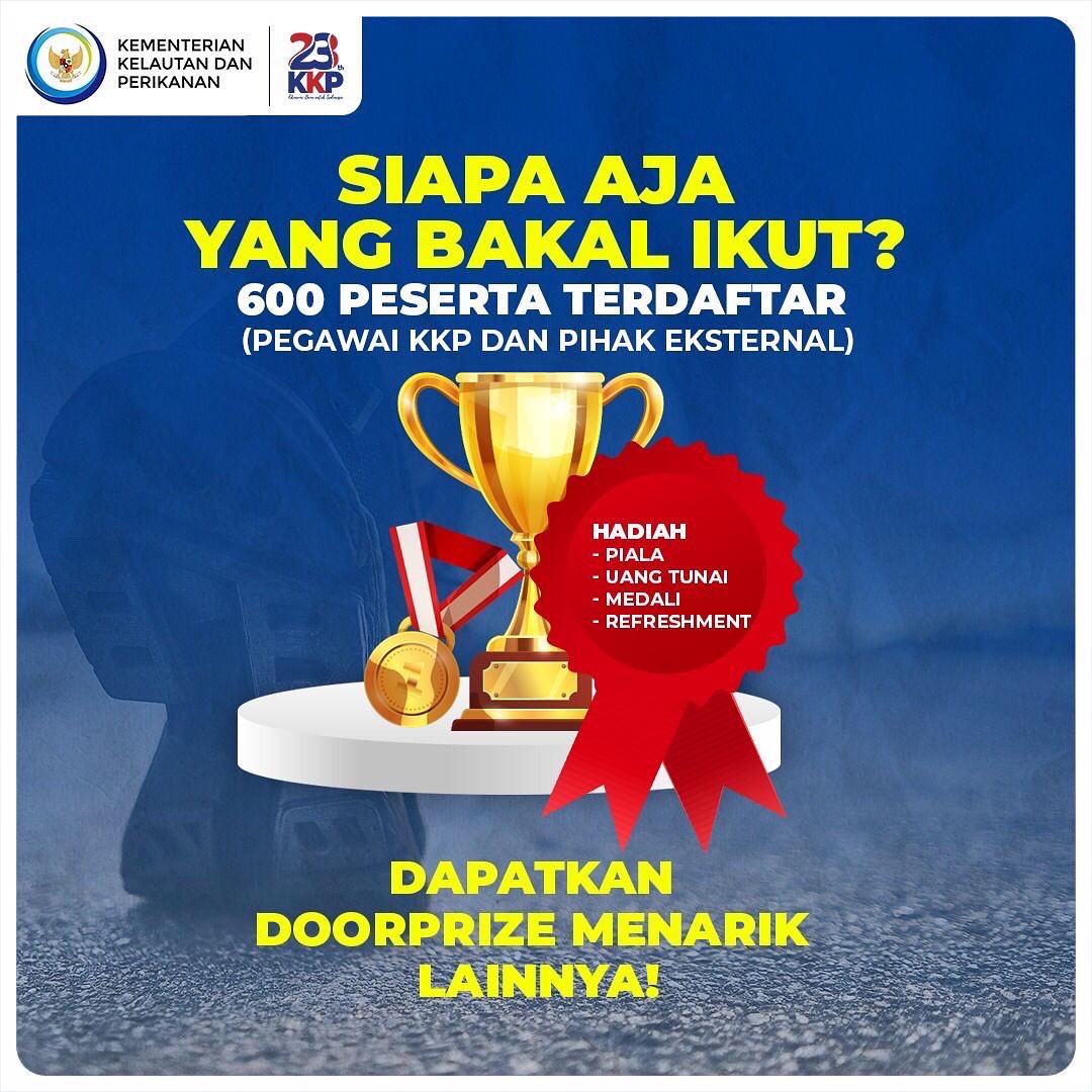 kkpgoid's tweet photo. Siapa aja pesertanya dan apa saja hadiahnya yaa?
#KKPAccelerate #EkonomiBiru #KKPGOID #MenteriKKP #SaktiWahyuTrenggono #FunRunKKP #BluERUN2022 #HUT23KKP https://t.co/W688IqIKzy