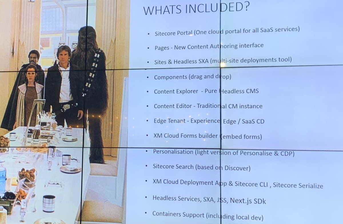 KateOrlova's tweet photo. @billyjava explained what is included into #Sitecore #XMCloud at #SUGMan https://t.co/qBmUKsPoF5